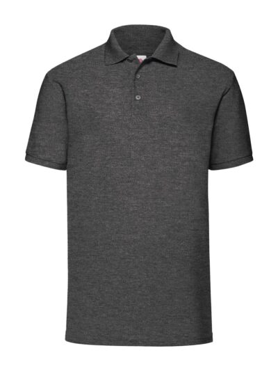 65/35 Polo - dark heather grey, S