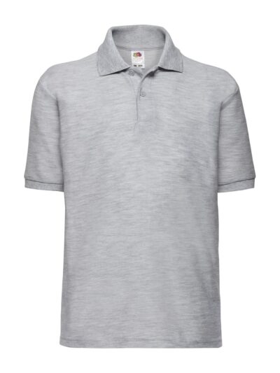 Kids 65/35 Polo - heather grey, 3-4
