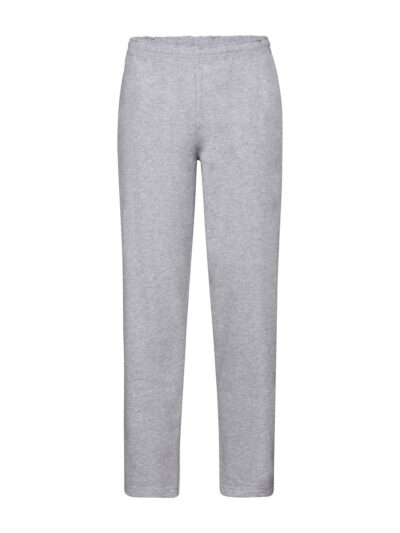 Classic Open Hem Jog Pants - heather grey, S
