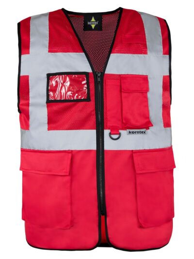 Mesh Multifunktional Vest - red, S