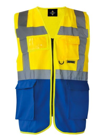 Multi Functional Vest 'Berlin' - Yellow/Blue, S