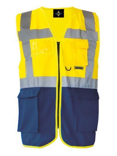 Multi Functional Vest 'Berlin' - yellow/navy, S