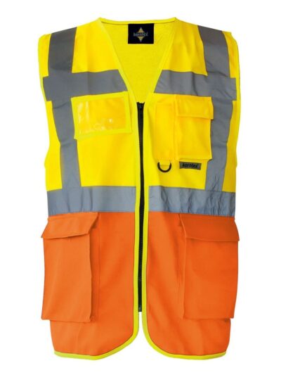 Multi Functional Vest 'Berlin' - yellow/orange, S