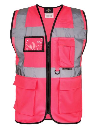 Multi Functional Vest 'Berlin' - Neon Pink, S
