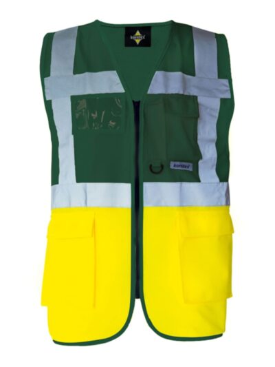Multi Functional Vest 'Berlin' - paramedic green/yellow, S