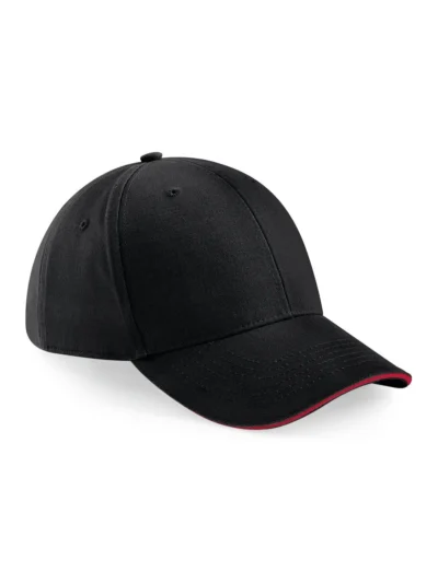Athleisure 6 Panel Cap - black/classic red, UNICA