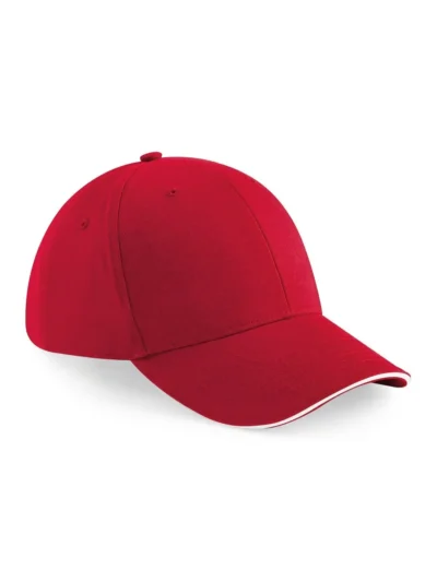 Athleisure 6 Panel Cap - classic red/white, UNICA