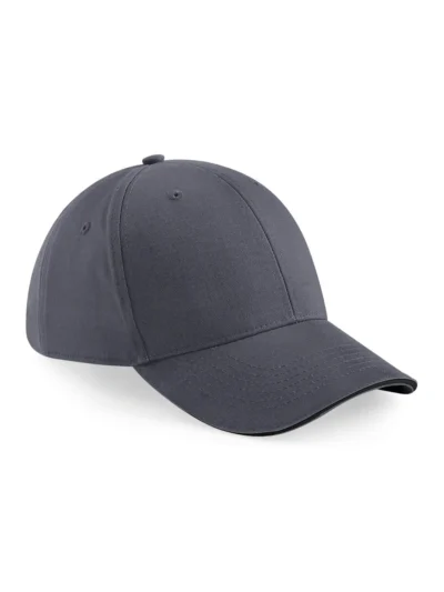 Athleisure 6 Panel Cap - graphite grey/black, UNICA