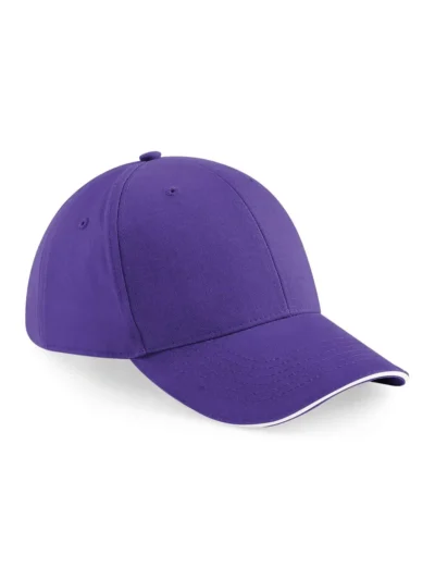 Athleisure 6 Panel Cap - purple/white, UNICA