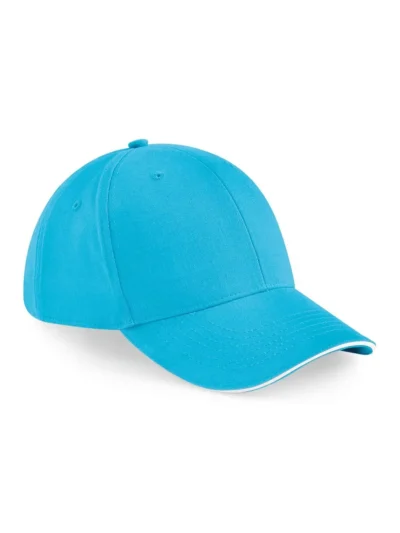 Athleisure 6 Panel Cap - surf blue/white, UNICA