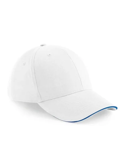 Athleisure 6 Panel Cap - white/bright royal, UNICA