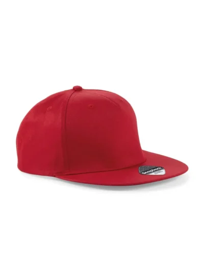 5 Panel Snapback Rapper Cap - classic Red, UNICA