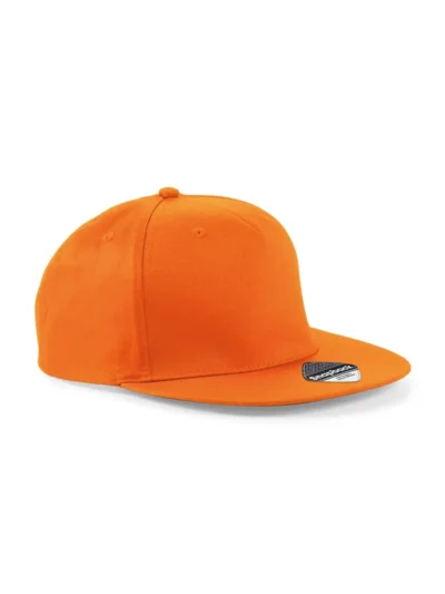 5 Panel Snapback Rapper Cap - orange, UNICA