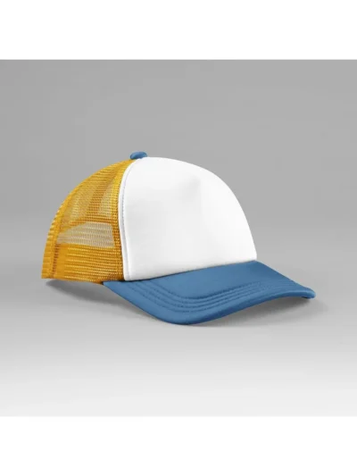 Retro 5 Panel Trucker - sunflower/heritage blue, UNICA