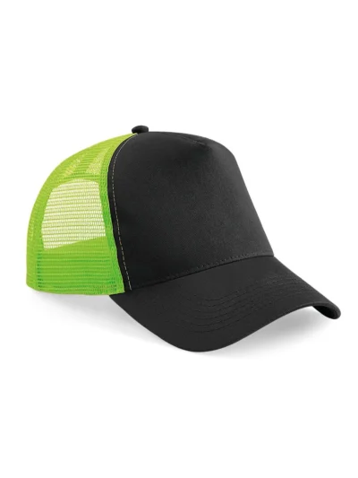 Snapback Trucker - black/lime green, UNICA