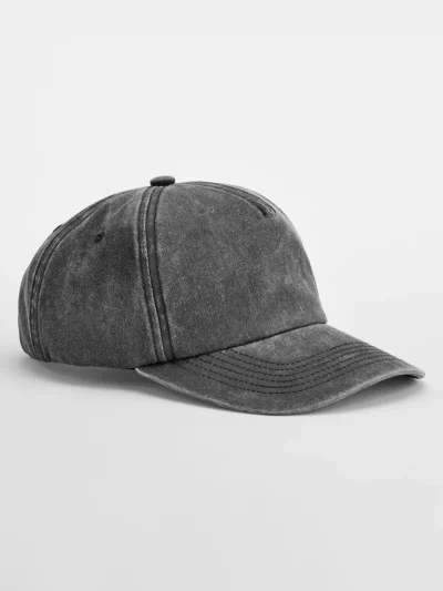 Relaxed 5 Panel Vintage Cap - vintage black, UNICA
