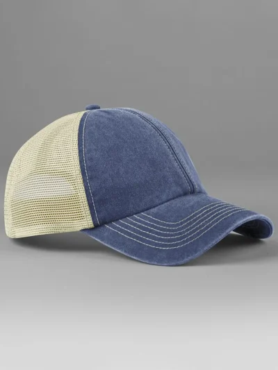 6 Panel Vintage Trucker - vintage denim/stone, UNICA