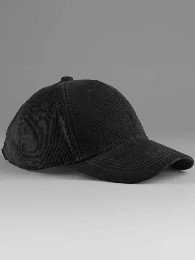 EarthAware® Organic Cord Baseball Cap - black, UNICA