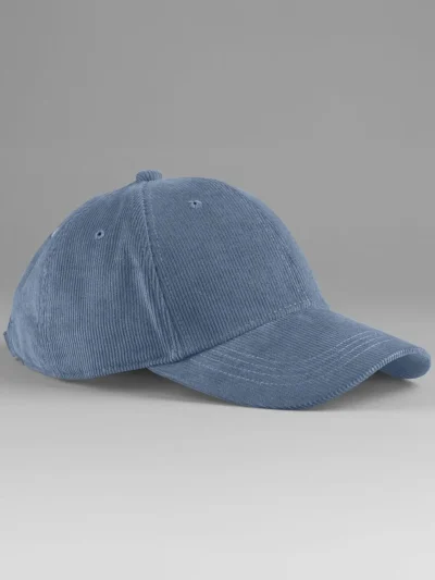 EarthAware® Organic Cord Baseball Cap - slate blue, UNICA