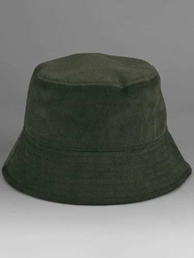 EarthAware® Organic Cord Bucket Hat - forest night, L/XL