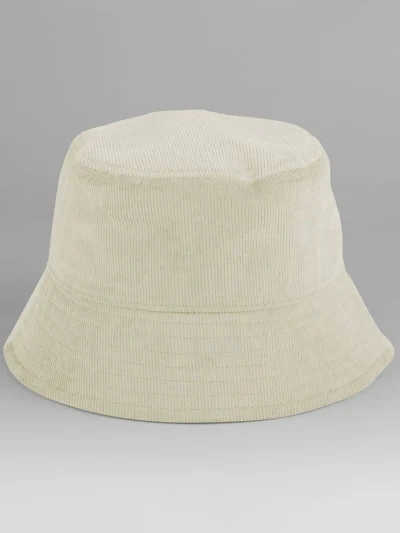 EarthAware® Organic Cord Bucket Hat - stone, L/XL