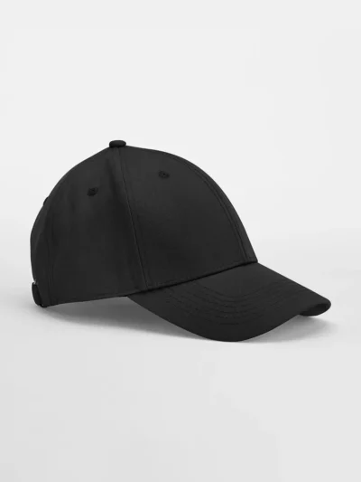 EarthAware® Organic Cotton Canvas 6 Panel Cap - black, UNICA