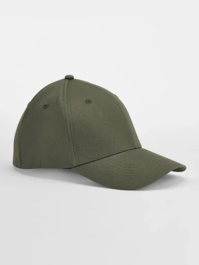 EarthAware® Organic Cotton Stretch-Fit Cap - olive green, S/M