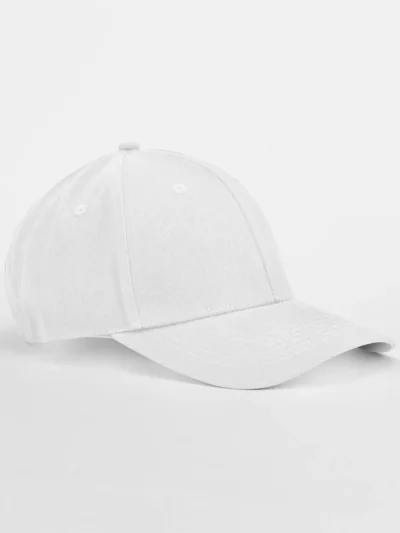 EarthAware® Classic Organic Cotton 6 Panel Cap - white, UNICA