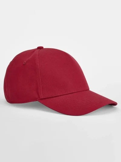 EarthAware® Classic Organic Cotton 5 Panel Cap - classic Red, UNICA