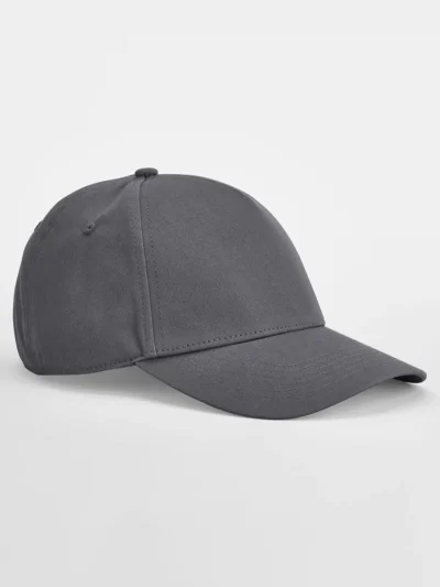 EarthAware® Classic Organic Cotton 5 Panel Cap - graphite grey, UNICA