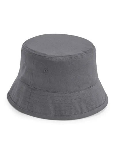 Organic Cotton Bucket Hat - graphite grey, L/XL