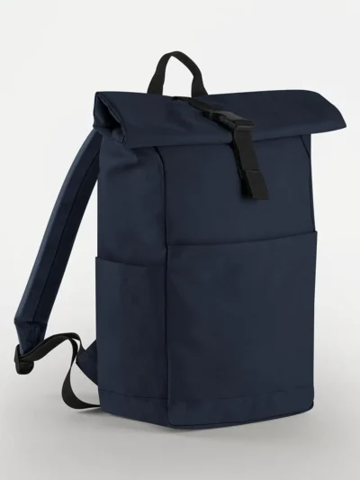 Premium Recycled Roll Top Backpack - navy, UNICA