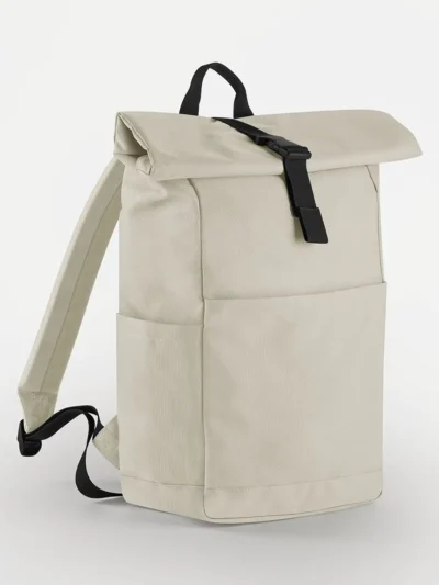Premium Recycled Roll Top Backpack - natural stone, UNICA