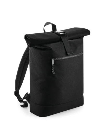 Recycled Roll-Top Backpack - black, UNICA
