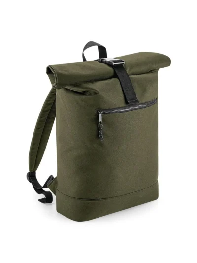 Recycled Roll-Top Backpack - military green, UNICA