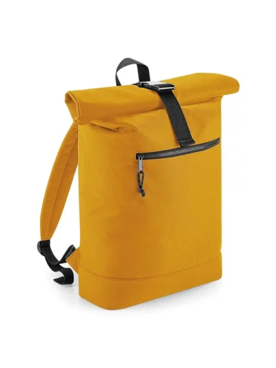 Recycled Roll-Top Backpack - mustard, UNICA