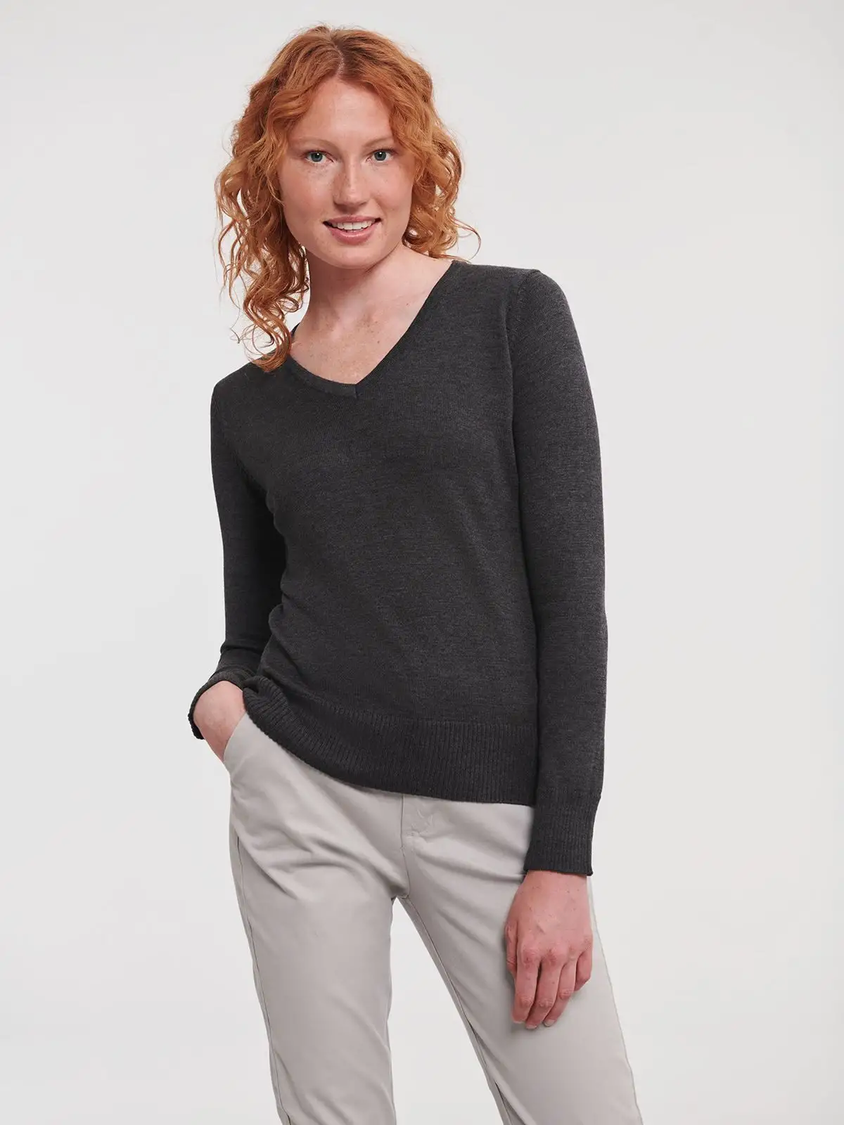Maglione donna scollo a V