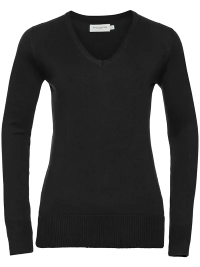 Maglione donna scollo a V - black, S