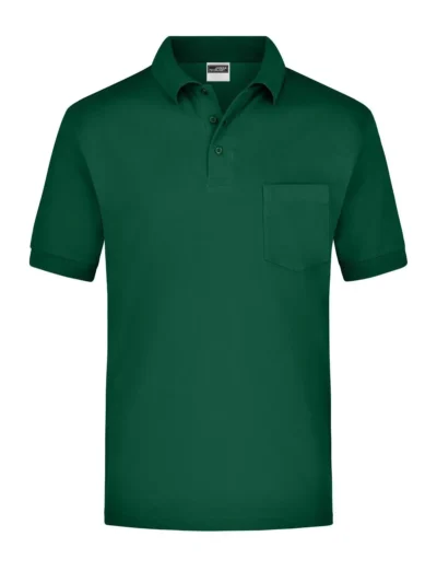 Polo Piqué Pocket - DARK GREEN, M