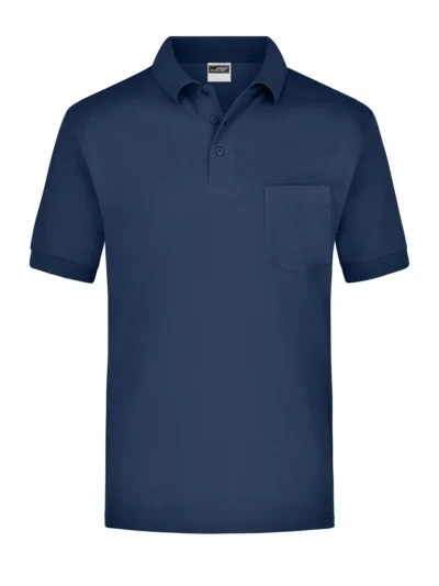 Polo Piqué Pocket - navy, M
