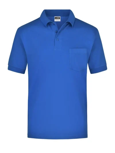 Polo Piqué Pocket - royal, L