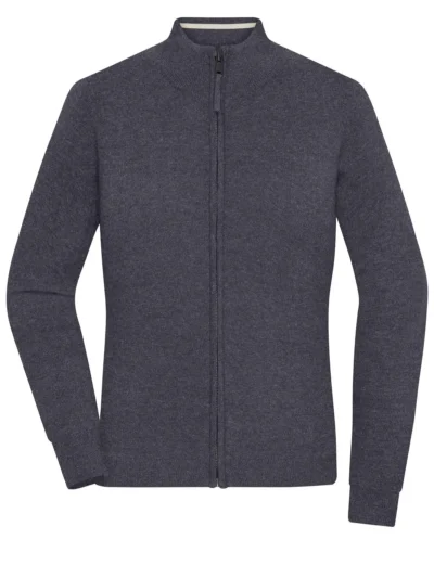Ladies' Zip-Cardigan - anthracite-melange, XS
