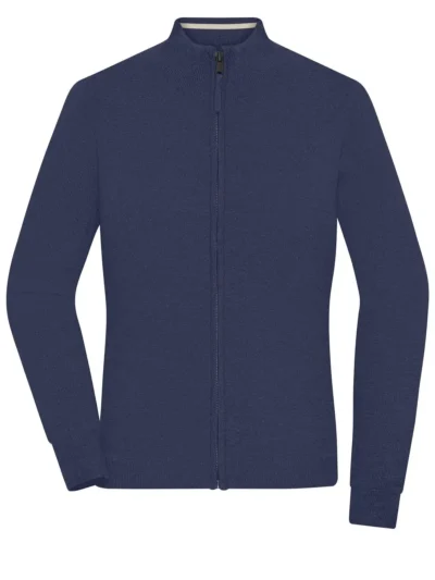 Ladies' Zip-Cardigan - navy, XL