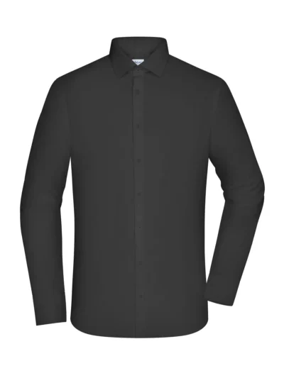 Men's Shirt - SLIM FIT - - black, 3XL