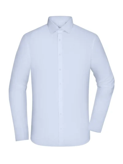 Men's Shirt - SLIM FIT - - light blue, 3XL