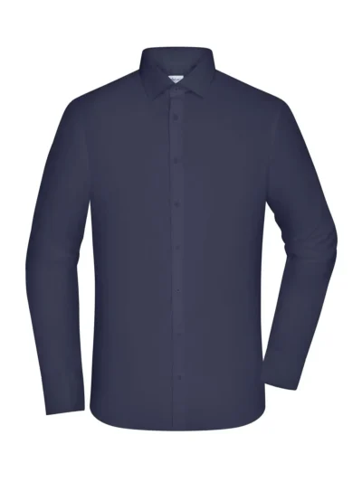 Men's Shirt - SLIM FIT - - navy, 3XL