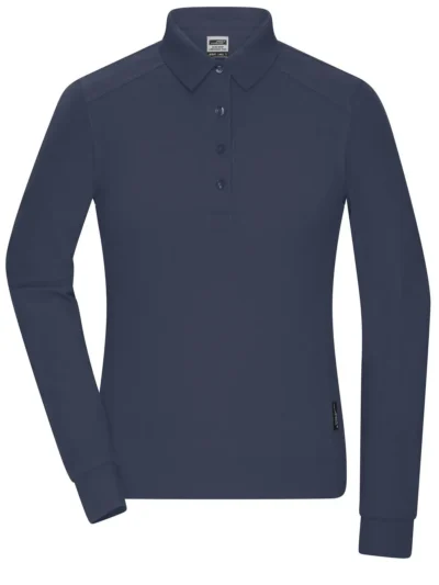 Ladies' Workwear-Longsleeve Polo - navy, L