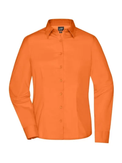 Ladies' Business Shirt Longsleeve - orange, M