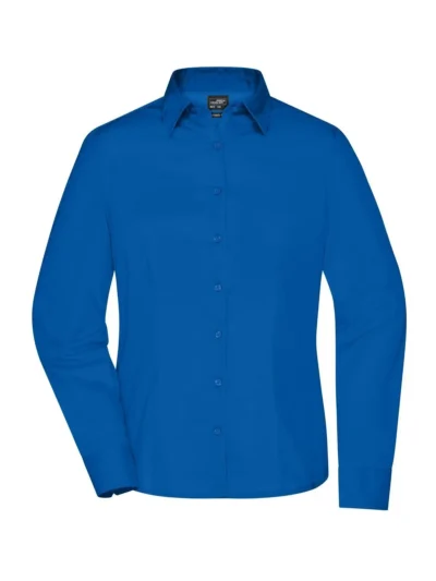 Ladies' Business Shirt Longsleeve - royal, 3XL