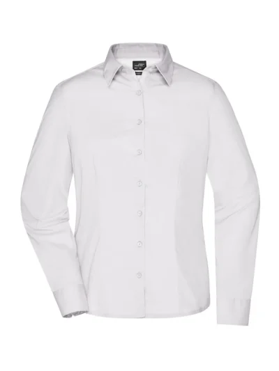 Ladies' Business Shirt Longsleeve - white, L